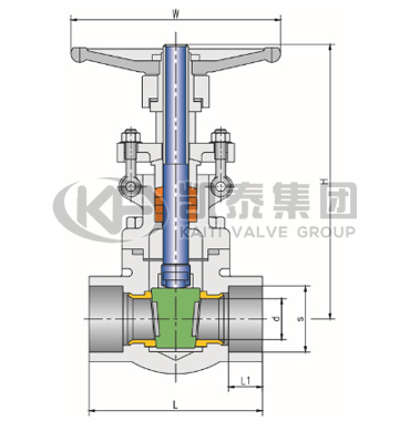 承插焊連接鍛鋼閘閥