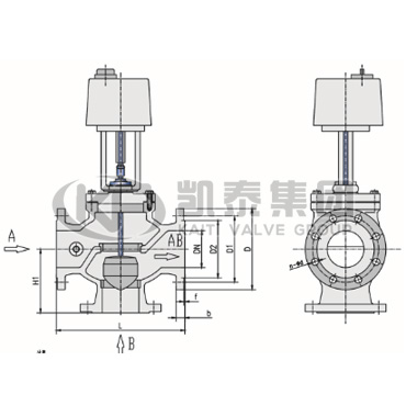 電動兩通/三通溫控閥 